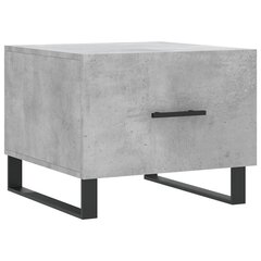 Kafijas galdiņš, betona pelēks, 50x50x40 cm, inženierijas koks cena un informācija | Žurnālgaldiņi | 220.lv