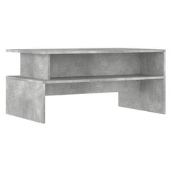 Kafijas galdiņš, betona pelēks, 90x55x42,5cm, inženierijas koks cena un informācija | Žurnālgaldiņi | 220.lv