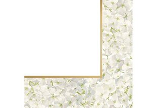 Бумажные салфетки с цветами 33 см, 80 шт. цена и информация | Праздничная одноразовая посуда | 220.lv