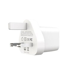 XO wall charger UK CE01 PD 20W 1x USB-C white цена и информация | Зарядные устройства для телефонов | 220.lv