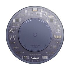 Wireless Qi inductive charger Baseus Simple 2, 15W with USB-C to USB-C cable (purple) цена и информация | Зарядные устройства для телефонов | 220.lv