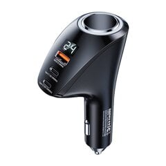 Car charger 2x USB-C, USB Remax RCC339, 88.5W (black) цена и информация | Зарядные устройства для телефонов | 220.lv