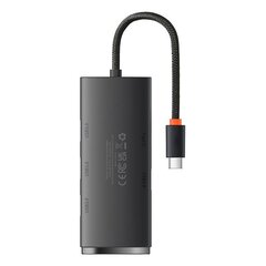 HUB  Adapter 4-Port USB-C Baseus OS-Lite 25cm (Black) цена и информация | Адаптеры и USB разветвители | 220.lv