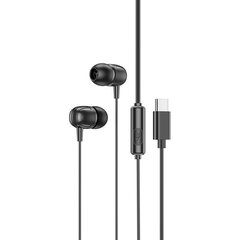 Borofone Earphones BM77 Delicious with microphone Type C black цена и информация | Наушники с микрофоном Asus H1 Wireless Чёрный | 220.lv