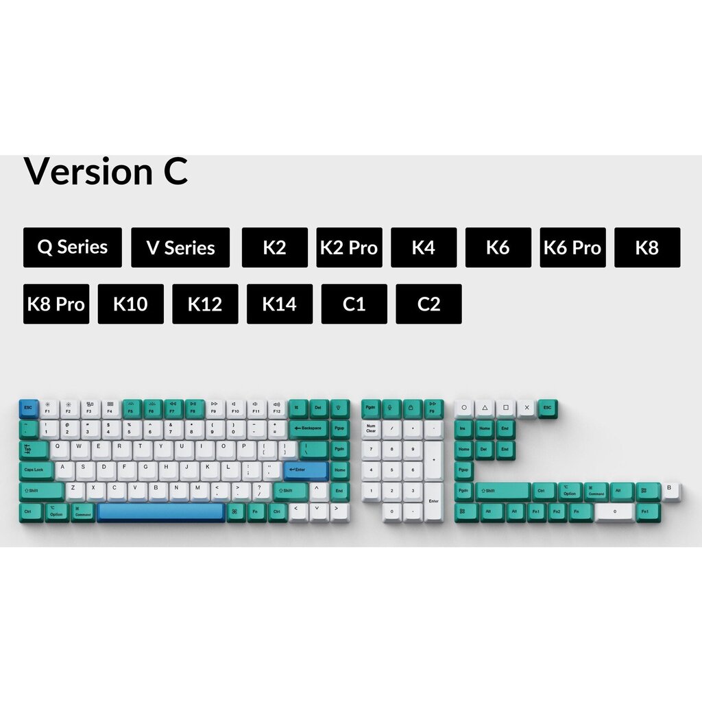 Keychron Keycap Full Set OEM Dye-Sub PBT cena un informācija | Klaviatūras | 220.lv