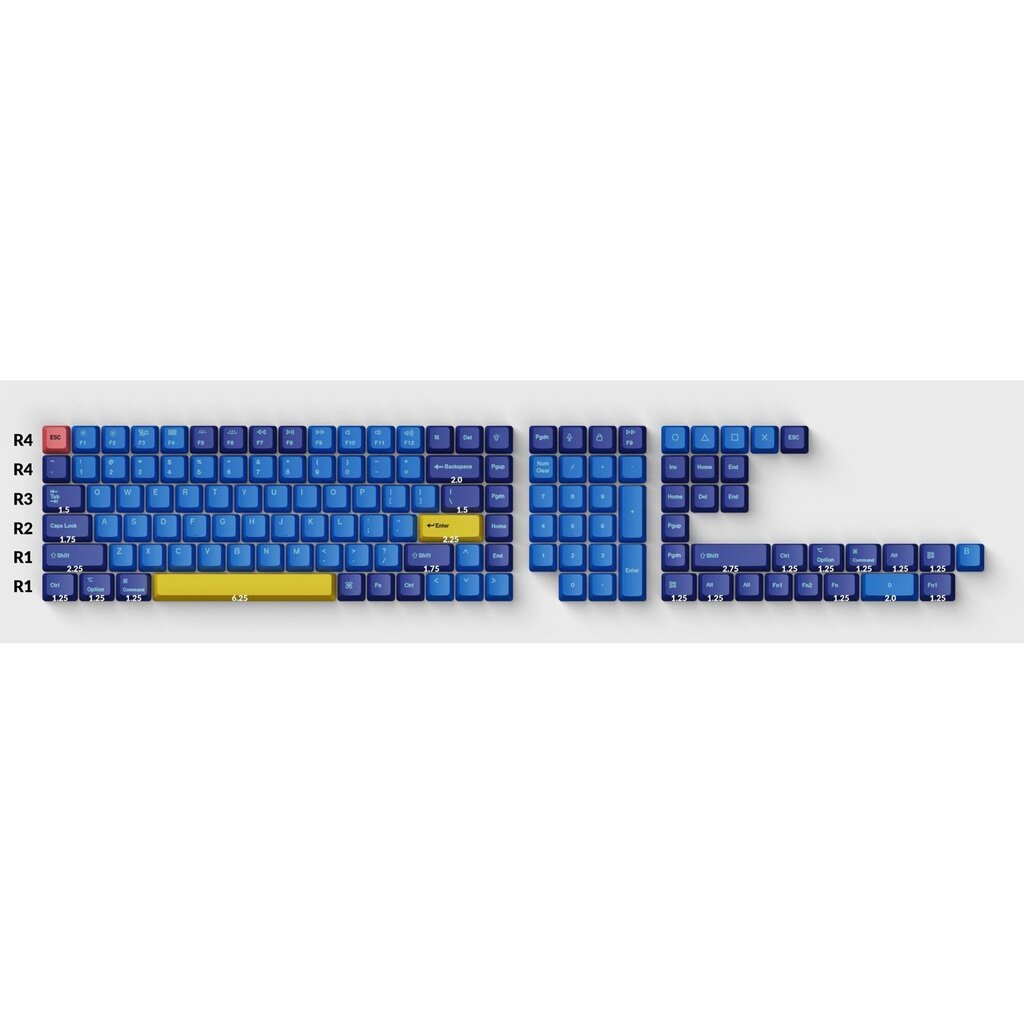 Keychron Keycap Full Set OEM Dye-Sub PBT цена и информация | Klaviatūras | 220.lv