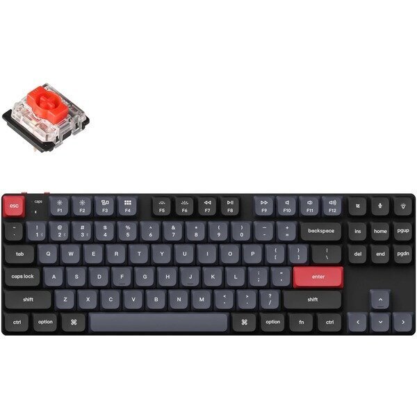 Keychron K1 Pro TKL Gateron Red Switch цена и информация | Klaviatūras | 220.lv