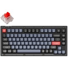 Keychron V1, TKL, Keychron K Pro Red Switch, Frosted Black, US цена и информация | Клавиатуры | 220.lv