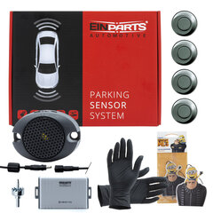 Парковочная система с 4 датчиками 22 мм со Монитор с камерой EinParts, Оливки цена и информация | Системы парковки | 220.lv