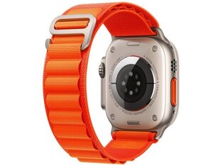 Tech-Protect watch strap Nylon Pro Apple Watch 42/44/45/49mm, black/orange цена и информация | Аксессуары для смарт-часов и браслетов | 220.lv