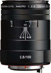 HD Pentax D-FA 100mm f/2.8 Macro ED AW lens, black цена и информация | Объективы | 220.lv