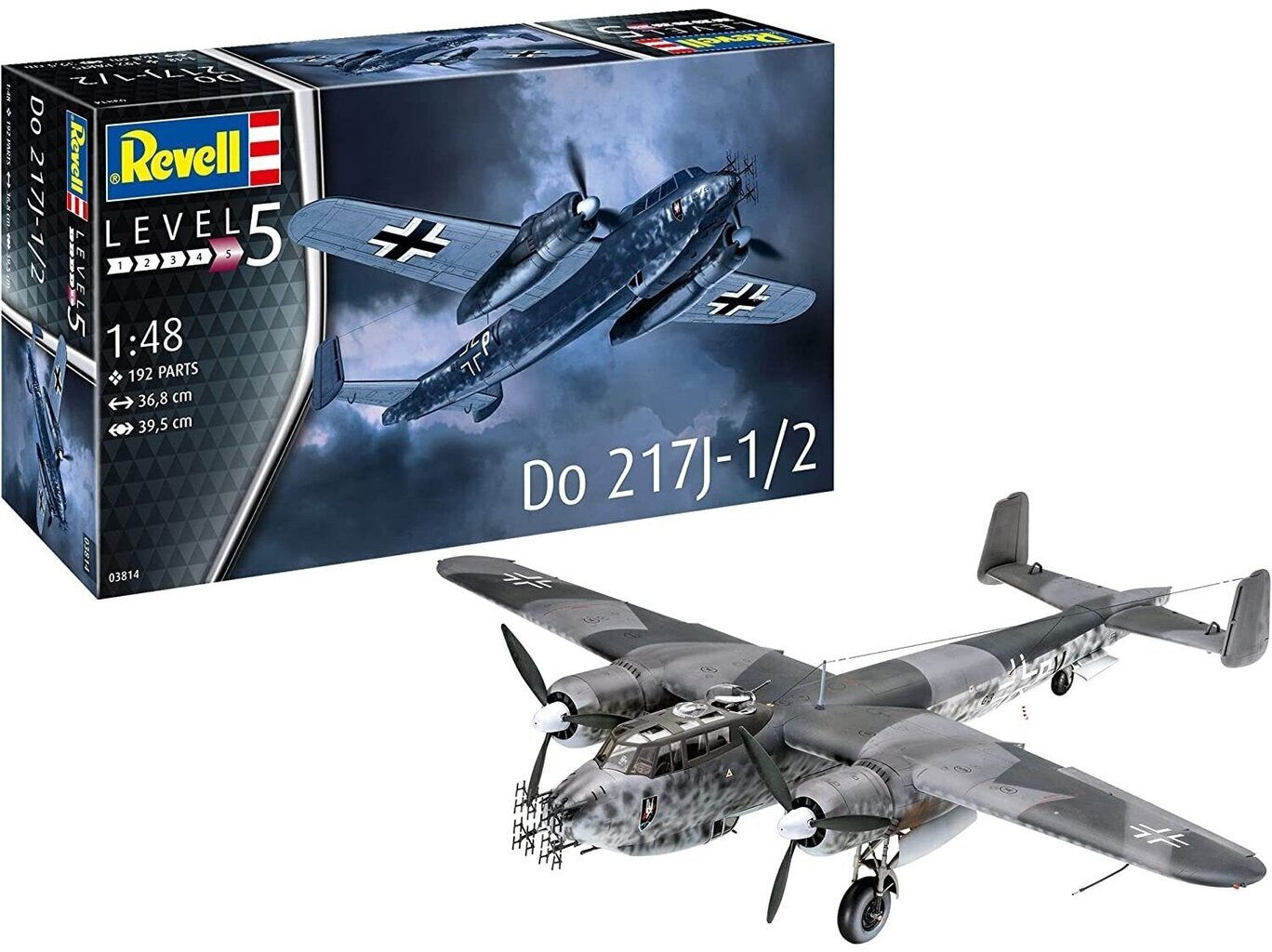 Salikts modelis Revell Dornier Do 217J 1/2 цена и информация | Konstruktori | 220.lv