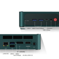 LingKe SER6Pro AMD7735HS 16G-DDR5 500G SSD WIFI6 win11 HDMI 4.75GHz cena un informācija | Stacionārie datori | 220.lv