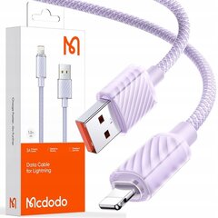 Mcdodo Мощный высокоскоростной кабель Lightning Usb 36W 1.2M фиолетовый цена и информация | Кабели для телефонов | 220.lv