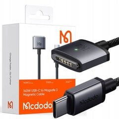 Кабель Mcdodo USB-C Magsafe 3 140W 2M Macbook цена и информация | Кабели для телефонов | 220.lv