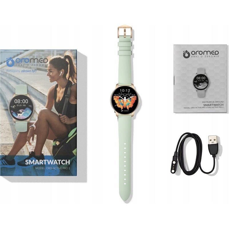 Oromed Oro Active Pro 1 Green cena un informācija | Viedpulksteņi (smartwatch) | 220.lv