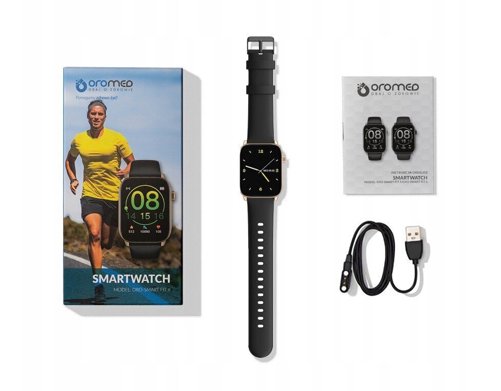 Oromed Oro-Smart Fit 6 Black cena un informācija | Viedpulksteņi (smartwatch) | 220.lv