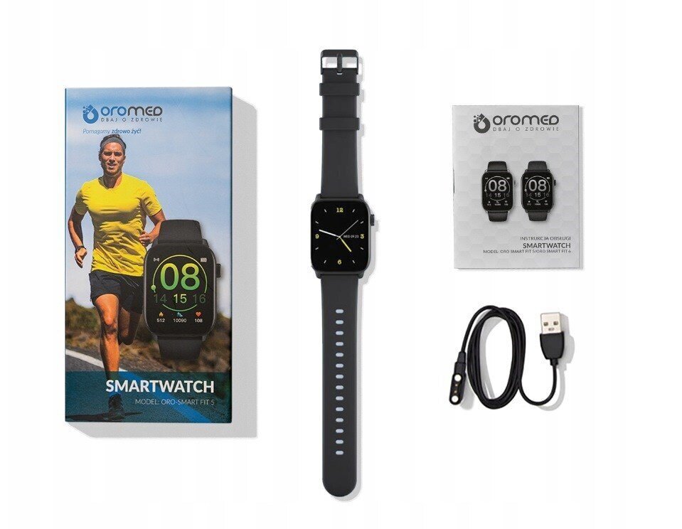 Oromed Oro-Smart Fit 5 Black cena un informācija | Viedpulksteņi (smartwatch) | 220.lv