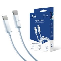 Accessories - 3mk Hyper Cable C to C 2m 100W цена и информация | Кабели для телефонов | 220.lv