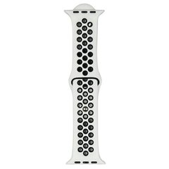 Beline pasek Apple Watch Sport Silicone 38|40|41mm biało-czarny white|black цена и информация | Аксессуары для смарт-часов и браслетов | 220.lv