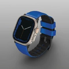 UNIQ pasek Linus Apple Watch Series 1|2|3|4|5|6|7|8|SE|SE2|Ultra 42|44|45|49mm Airosoft Silicone niebieski|racing blue цена и информация | Аксессуары для смарт-часов и браслетов | 220.lv