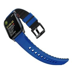 UNIQ pasek Linus Apple Watch Series 1|2|3|4|5|6|7|8|SE|SE2|Ultra 42|44|45|49mm Airosoft Silicone niebieski|racing blue цена и информация | Аксессуары для смарт-часов и браслетов | 220.lv