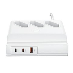 USAMS Listwa zasilająca 65W Super Si Fast Charging USB Extension Socket EU biały|white CC160TC01 (US-CC160) цена и информация | Зарядные устройства для телефонов | 220.lv