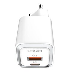 Зарядное устройство для телефона LDNIO A2318C, USB + USB-C, PD + QC 3.0, 20 Вт (white) цена и информация | Зарядные устройства для телефонов | 220.lv