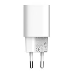 Зарядное устройство для телефона LDNIO A2318C, USB + USB-C, PD + QC 3.0, 20 Вт (white) цена и информация | Зарядные устройства для телефонов | 220.lv