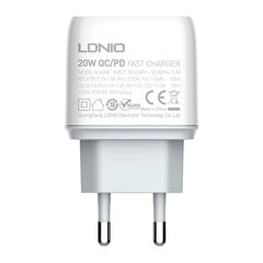Wall charger LDNIO A2424C USB, USB-C 20W + microUSB Cable цена и информация | Зарядные устройства для телефонов | 220.lv