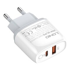 Wall charger LDNIO A2424C USB, USB-C 20W + microUSB Cable цена и информация | Зарядные устройства для телефонов | 220.lv