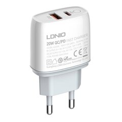 Wall charger LDNIO A2424C USB, USB-C 20W + microUSB Cable цена и информация | Зарядные устройства для телефонов | 220.lv