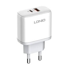 LDNIO Сетевое зарядное устройство LDNIO A2526C USB, USB-C 45W Wall + кабель MicroUSB цена и информация | Зарядные устройства для телефонов | 220.lv