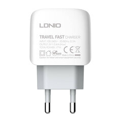 LDNIO Сетевое зарядное устройство LDNIO A3312 3USB + кабель Lightning цена и информация | Зарядные устройства для телефонов | 220.lv