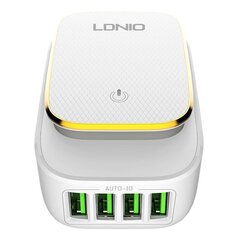 Зарядное устройство для телефона LDNIO A4405, 3x USB, 22 Вт (white) цена и информация | Зарядные устройства для телефонов | 220.lv