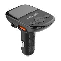 LDNIO LDNIO Bluetooth C706Q, 2USB, AUX FM-передатчик + кабель USB-C цена и информация | Зарядные устройства для телефонов | 220.lv