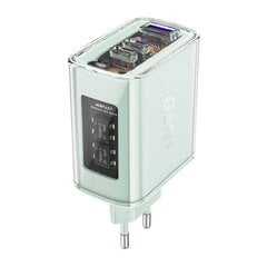 Зарядное устройство GaN Acefast A45 мощностью до 65 Вт с 3 портами: USB и 2 x USB C (фиолетовое) цена и информация | Зарядные устройства для телефонов | 220.lv
