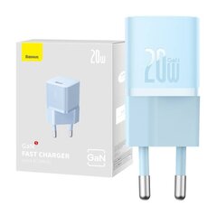 Mini wall charger Baseus GaN5 20W (blue) цена и информация | Зарядные устройства для телефонов | 220.lv