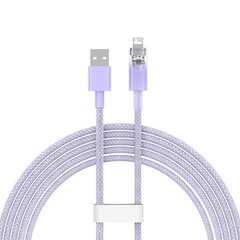Fast Charging cable Baseus USB-A to Lightning  Explorer Series 2m, 2.4A (purple) цена и информация | Кабели для телефонов | 220.lv