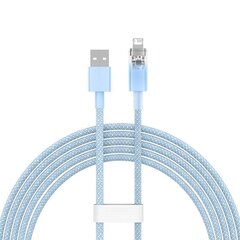 Fast Charging cable Baseus USB-A to Lightning  Explorer Series 2m, 2.4A (blue) цена и информация | Кабели для телефонов | 220.lv