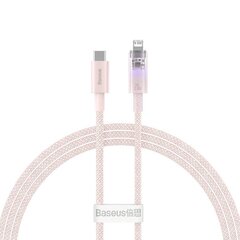 Fast Charging cable Baseus USB-C to Lightning  Explorer Series 1m, 20W (pink) цена и информация | Кабели для телефонов | 220.lv