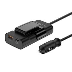 Budi 105W Car Charger, USB + USB-C, PD + QC 3.0 (Black) цена и информация | Зарядные устройства для телефонов | 220.lv