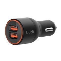 Budi car charger, 2x USB, 36W, QC 3.0 (black) цена и информация | Зарядные устройства для телефонов | 220.lv