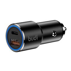 Budi Car Charger, USB + USB-C, 36W (Black) цена и информация | Зарядные устройства для телефонов | 220.lv