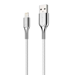 Cygnett Кабель Lightning-USB Cygnett Armored 2.4A 12W 0.1м (белый) цена и информация | Кабели для телефонов | 220.lv