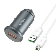 Foneng Комплект автомобильного GSM зарядного устройства Foneng C15 4A micro USB (металл) цена и информация | Зарядные устройства для телефонов | 220.lv