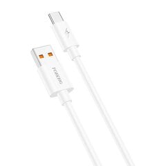 Foneng X67 USB to USB-C Cable, 5A, 1m (White) цена и информация | Кабели для телефонов | 220.lv