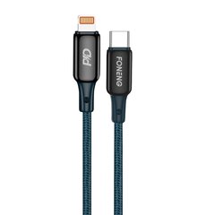 Foneng Кабель USB-C для Lightning Foneng X87, 30 Вт, 1,2 м (синий) цена и информация | Кабели для телефонов | 220.lv