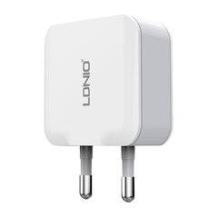 LDNIO Сетевое зарядное устройство LDNIO A2201 2USB + кабель USB-C цена и информация | Зарядные устройства для телефонов | 220.lv