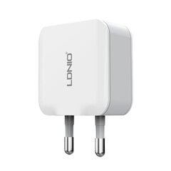LDNIO Сетевое зарядное устройство LDNIO A2201 2USB + кабель USB-C цена и информация | Зарядные устройства для телефонов | 220.lv